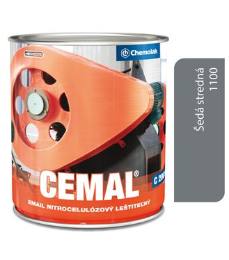 C2001 Cemal 1100 šedá stredná 0,75l - nitrocelulózový lesklý leštiteľný email