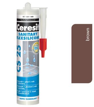 Ceresit CS 25 sanitárny silikón hnedý brown 59  280ml