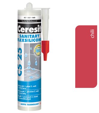 Ceresit CS 25 Sanitary 37 Chilli 280ml - sanitárny silikón