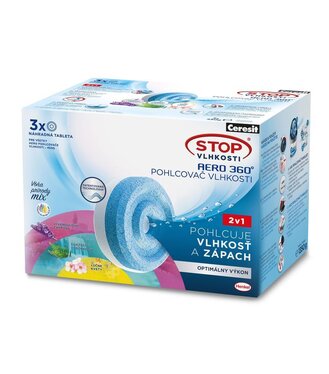 Ceresit STOP VLHKOSTI AERO 360° Triopack 3x450g  levanduľa+kvety+vodopád