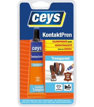 Ceys KontaktPrén Transparent - lepidlo vhodné na obuv, drevo, gumu, kartón, kaučuk, plsť, kov 30ml