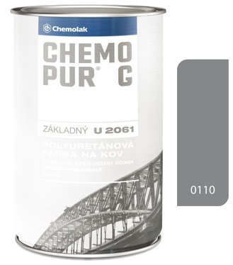 Chemopur G U2061 0110 šedá - Základná polyuretánová dvojzložková farba 8l