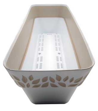 Cloe Balcony 50cm s podmiskou biela/travertín