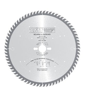 CMT Industrial Pílový kotúč na železo -  D254x2,2 d30 Z60 HM