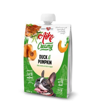 COBBYS PET AIKO CREAMY Duck & Pumpkin 100g mäsový krém kačica s tekvicou
