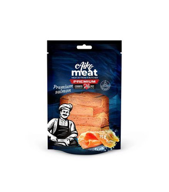 COBBYS PET AIKO MEAT PREMIUM Salmon fillet 75g lososové plátky