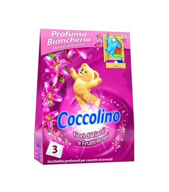 Coccolino Voňavé vankúšiky do šatníkov Frutti Rossi 3ks