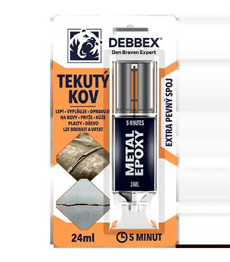 Debbex Tekutý kov Epoxy Metal 24ml