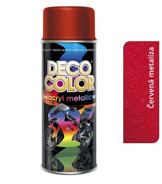 Deco Color Acryl Metallic - červená metalíza 400ml