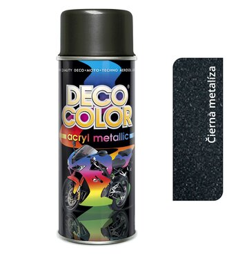 Deco Color Acryl Metallic - čierna metalíza 400ml