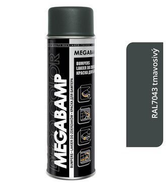 Deco Color Megabamp - Akrylátový lak na plastové nárazníky RAL 7043 tmavo sivý 500ml