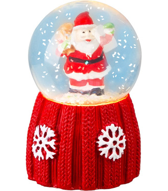 Dekorácia MagicHome Vianoce, Snehová guľa, LED, 2xLR44, 4,5x4,5x7cm