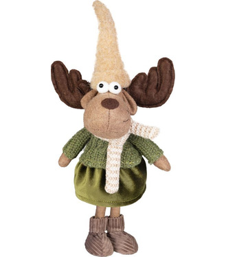 Dekorácia MagicHome Vianoce Sob dievča 22x14x53cm