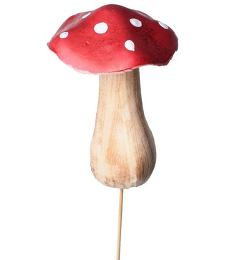 Dekorácia zapichovacia muchotrávka