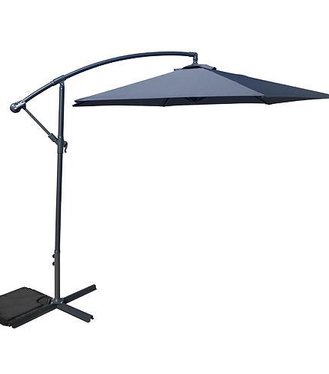 DEMI slnečník šedý, 300 cm, 42 mm, PE 180 g
