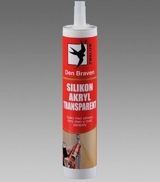 Den Braven, Silikón akrylátový tmel transparentný 280ml