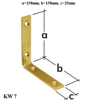Domax KW7 Uholníková spojka 150x150x25x5mm