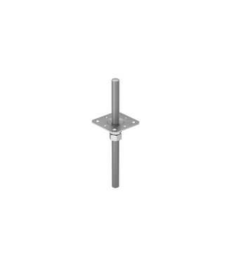 Domax PPSR 130 Pätka nastaviteľná k stĺpiku 130x330x3mm