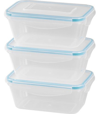Dóza MagicHome Lunchbox set YH416 obdĺžniková 3ks 700ml 172x115x71mm