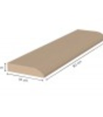 Drevené prahy pod dvere 90x10 zaoblený buk