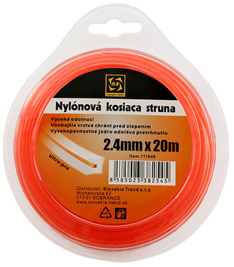 DualCut DBQ Silon na kosenie 2.4mm 20m hranatý