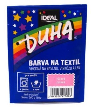 DUHA Farba na textil ružová 15g