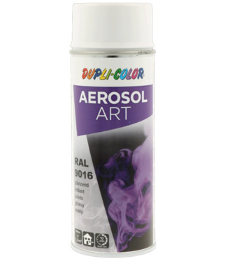 Dupli-Color Aerosol Art RAL9016 400ml - dopravná biela Lesklá