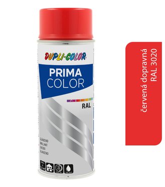 Dupli-Color Prima RAL3020 - červená dopravná lesk 400ml