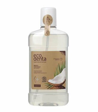 Ecodenta Ústna voda s kokosom Aloe vera a mätovým olejom 500ml