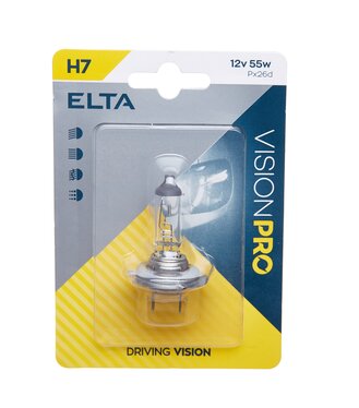 Elta Vision Pro Blister 12V 55W Px26d H7 Žiarovka