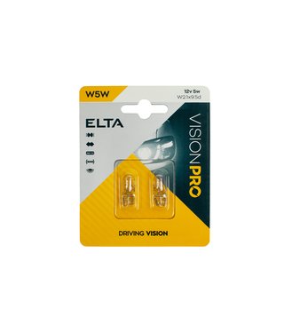 Elta Vision Pro Blister 12V 5W W2 1x9 5d W5W Žiarovka