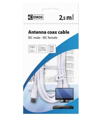 Emos Kábel koaxiálny anténny 2,5m SD3002