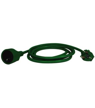 Emos Kábel predlžovací 5m, 1 zásuvka, zelený