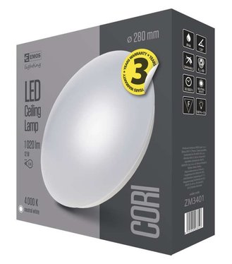 Emos LED Prisadené svietidlo Cori, biele, 12W, IP44