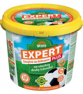 EXPERT PLUS trávnikové hnojivo s obsahom síry, horčíka a železa na všetky druhy trávnikov 10kg