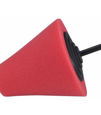 Extol Kónus leštiaci penový červený, priemer 80mm, T10, stopka 6mm