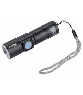 Extol Light 3W Cree LED Svietidlo hliníkové , USB nabíjanie, 150lm 43135
