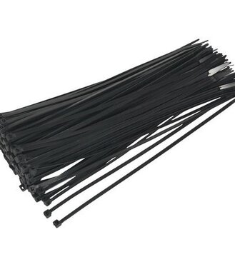 Extol Pásky sťahovacie čierne 7.2x300mm 100ks