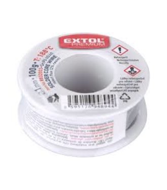 Extol Premium Drôt spájkovací trubičkový 60% Sn / 40% Pb R1mm 100g 8832003