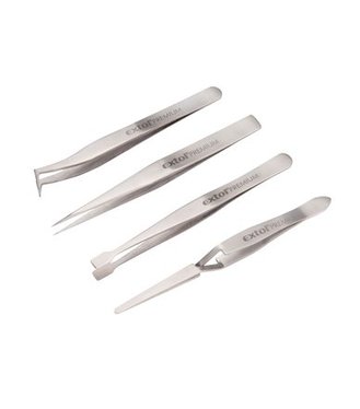 Extol Premium Pinzety, sada 4ks, antikoro