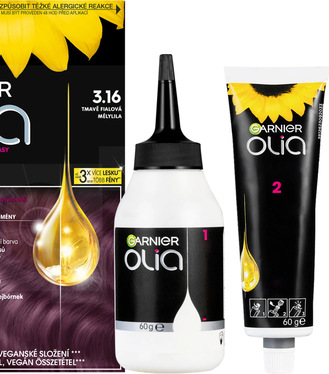 Farba na vlasy Garnier Olia 3.16 tmavofialová