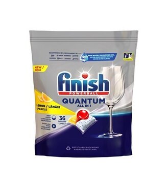 Finish Tablety do umývačky riadu Quantum All-in-1 Lemon 36ks