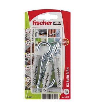 Fischer Hmoždinka univerzálna UX 8x50 RH K OE s hákom