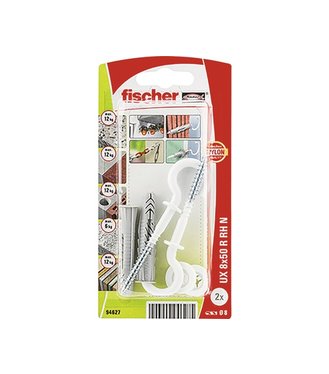 Fischer Hmoždinka univerzálna UX 8x50 RH N K s okrúhlym háčikom