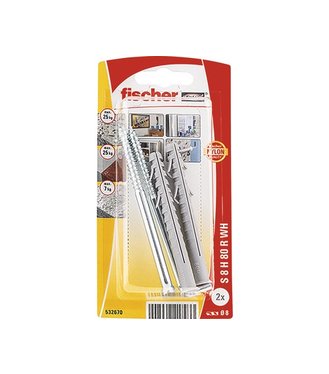 Fischer Predĺžená hmoždinka s hákom S8 HRWK
