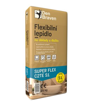 Flexibilné lepidlo na obklady a dlažbu Super Flex C2TES1 šedý 25kg