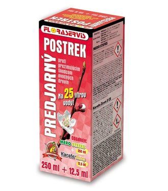 Floraservis predjarný postrek proti prezimujúcim škodcom ovocných drevín 250ml + 12,5ml