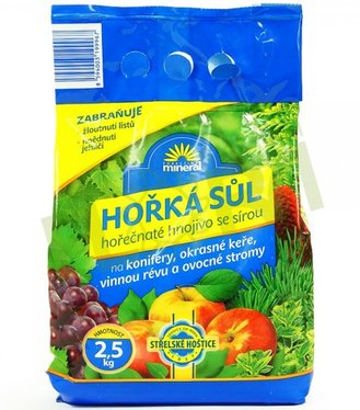 Forestina mineral Horká soľ - horečnaté hnojivo so sírou na konifery, okrasné kríky, vinnú révu a ovocné stromy 2,5kg