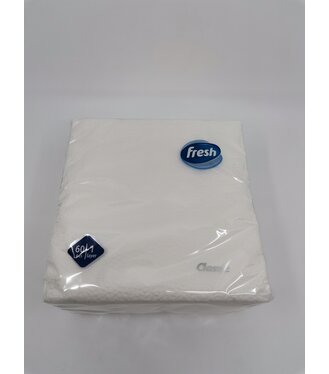Fresh Servítky biele 60ks