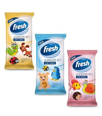 Fresh Vlhčené utierky Junior 15ks